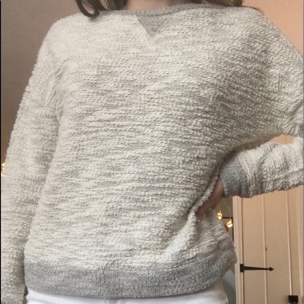 Joe’s Fresh grey and white textured sweater